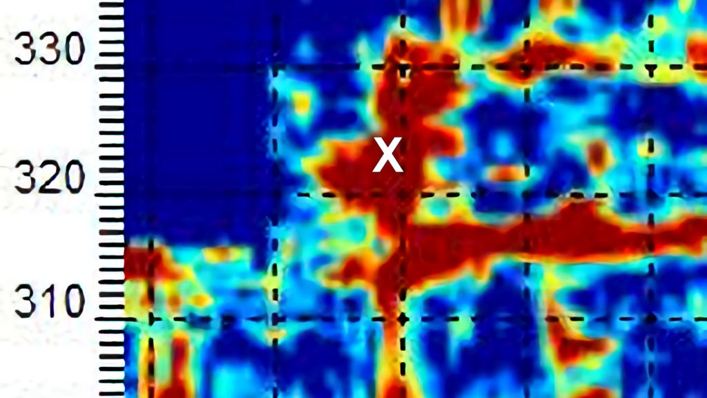 Sensors & Software Ultra pulseEKKO 200MHz GPR used to find potential voids